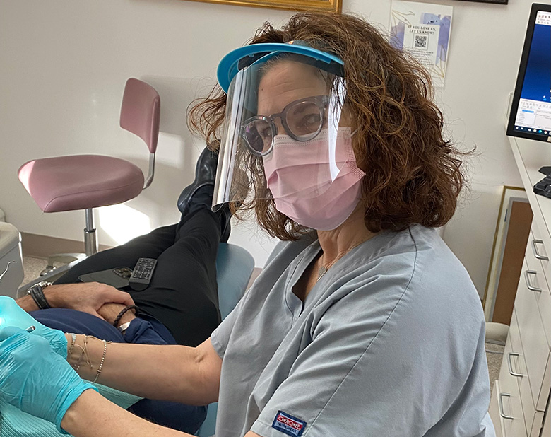 Reena performing a dental treatment - Ridgewood Dentistry, NJ